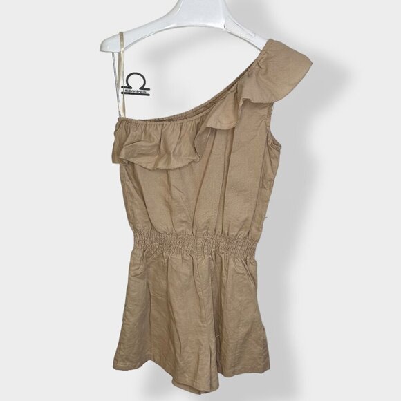 Better B. One Sleeve Linen Romper - Picture 2 of 4